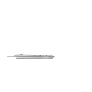 CHERRY KC 6000 Slim keyboard Universal USB AZERTY Belgian Silver, White