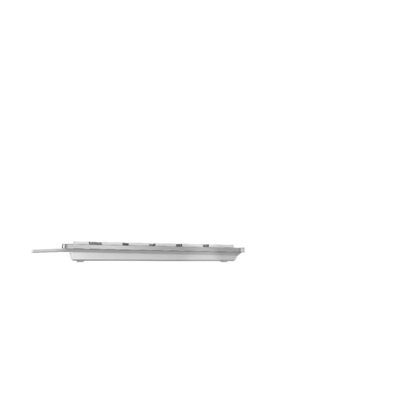 CHERRY KC 6000 Slim keyboard Universal USB AZERTY Belgian Silver, White