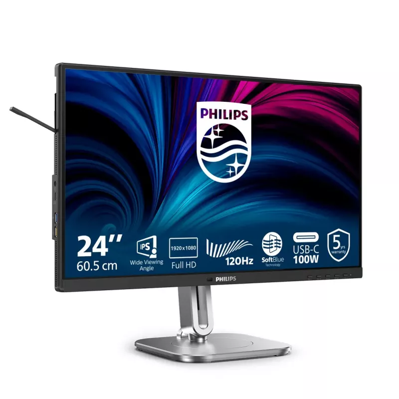 Philips 4000 series 24B2U4301/00 computer monitor 60.5 cm (23.8 inch) 1920 x 1080 pixels Full HD LCD Grey
