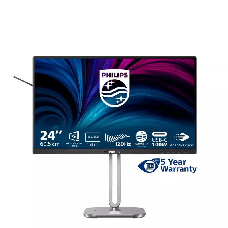 Philips 4000 series 24B2U4301/00 computer monitor 60.5 cm (23.8 inch) 1920 x 1080 pixels Full HD LCD Grey
