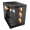 COUGAR PC Midi Tower Case FV150 ARGB — Black, ATX/MicroATX/Mini-ITX, 3x120mm front + 1x120mm rear, 2x3.5 inch & 2x2.5 inch bays