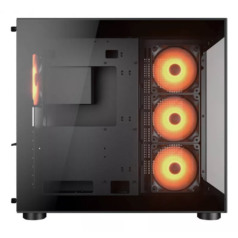 COUGAR PC Midi Tower Case FV150 ARGB — Black, ATX/MicroATX/Mini-ITX, 3x120mm front + 1x120mm rear, 2x3.5 inch & 2x2.5 inch bays