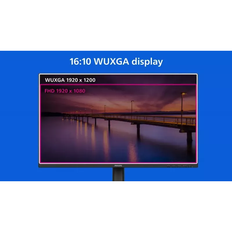 Philips 3000 series 24B2U3301D/00 computer monitor 61.2 cm (24.1 inch) 1920 x 1200 pixels WUXGA LCD Black