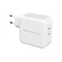 Conceptronic ALTHEA 2-Port 100W GaN USB-C PD Charger, Indoor, AC, 5 V, 5 A, White