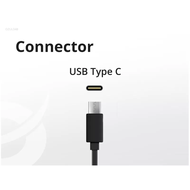 Conceptronic OZUL04BE 67W GaN USB PD Charger, Built-in USB-C Cable