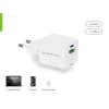 Conceptronic 2-Port 20W GaN USB PD Charger, USB-C x 1, USB-A x 1, QC 3.0, PPS