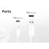 Conceptronic 2-Port 20W GaN USB PD Charger, USB-C x 1, USB-A x 1, QC 3.0, PPS