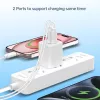 Conceptronic 2-Port 20W GaN USB PD Charger, USB-C x 1, USB-A x 1, QC 3.0, PPS