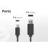 Conceptronic 2-Port 20W GaN USB PD Charger, USB-C x 1, USB-A x 1, QC 3.0, PPS