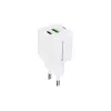 Conceptronic 2-Port 33W GaN USB PD Charger with 3-in-1 Charging Cable, USB-C x 1, USB-A x 1, QC 3.0, PPS