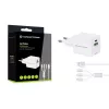 Conceptronic 2-Port 33W GaN USB PD Charger with 3-in-1 Charging Cable, USB-C x 1, USB-A x 1, QC 3.0, PPS