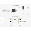 Conceptronic 2-Port 33W GaN USB PD Charger with 3-in-1 Charging Cable, USB-C x 1, USB-A x 1, QC 3.0, PPS