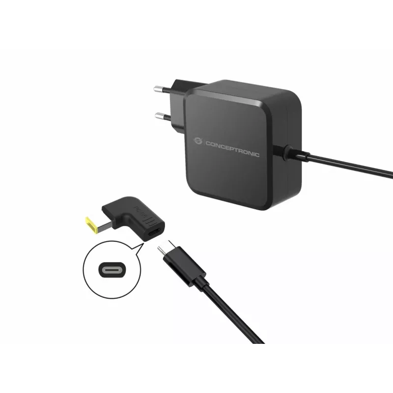 Conceptronic ABBY15PC05 DC to USB-C Adapter, Lenovo Slim tip, 18-20V