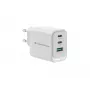Conceptronic ALTHEA21W65 3-Port 65W GaN USB PD Charger, USB-C x 2, USB-A x 1, QC 3.0, PPS, PD 3.0
