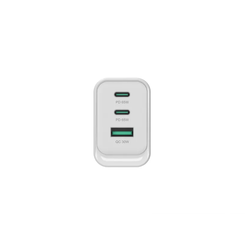 Conceptronic ALTHEA21W65 3-Port 65W GaN USB PD Charger, USB-C x 2, USB-A x 1, QC 3.0, PPS, PD 3.0