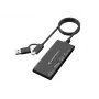 7-in-1 Card Reader CONCEPTRONIC BIAN10B — USB 3.2 Gen 1 Type-A/Type-C, CF/MMC/MS/SD/MicroSD/xD, Black