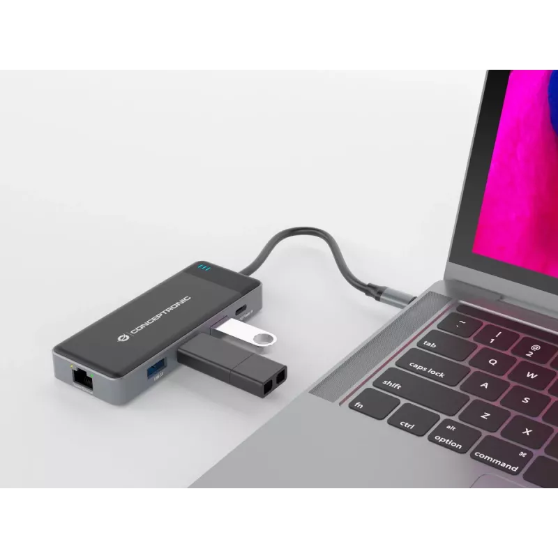 Conceptronic DONN14G laptop dock/port replicator Wired USB 3.2 Gen 1 (3.1 Gen 1) Type-C Grey