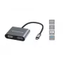 Conceptronic DONN16G Wired USB 3.2 Gen 1 Type-C Grey 100W 4K Ultra HD