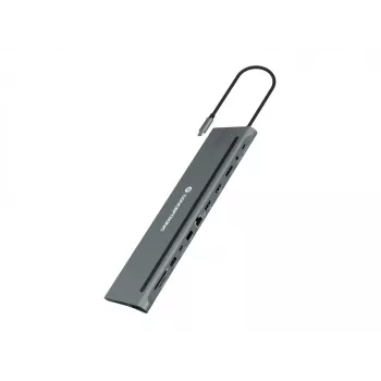 Conceptronic DONN17G laptop dock/port replicator Wired USB 3.2 Gen 1 (3.1 Gen 1) Type-C Grey