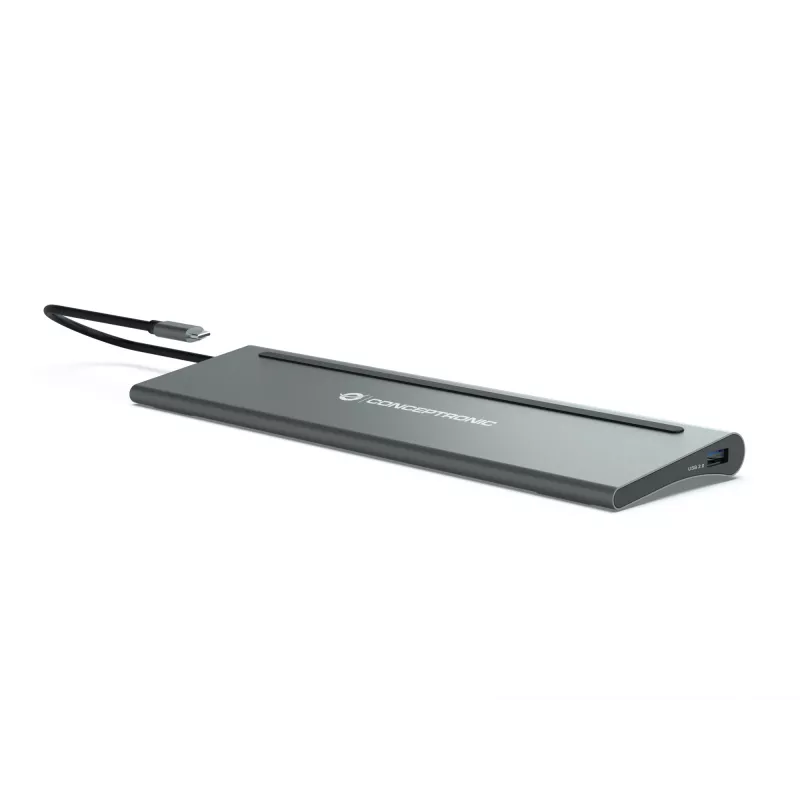 Conceptronic DONN17G laptop dock/port replicator Wired USB 3.2 Gen 1 (3.1 Gen 1) Type-C Grey