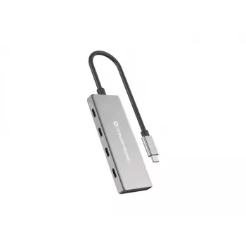 Conceptronic HUBBIES16G interface hub USB 3.2 Gen 2 (3.1 Gen 2) Type-C 10000 Mbit/s Grey