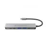 6-in-1 USB 3.2 Gen 1 Docking Station CONCEPTRONIC DONN33G HDMI, 2×USB-A 5Gbps, 2×USB-C 5Gbps, 100W USB PD, Silver