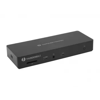 Conceptronic DONN30B 13-in-1 Thunderbolt 4 Docking Station, Wired, Thunderbolt 4, 96 W, 3.5 mm, 10,100,1000,2000,2500 Mbit/s, IEEE 802.3bz