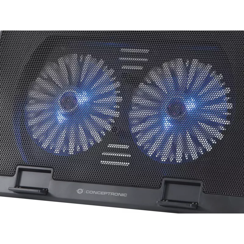 Conceptronic THANA Notebook Cooling Pad, Fits up to 17 inch, 2-Fan