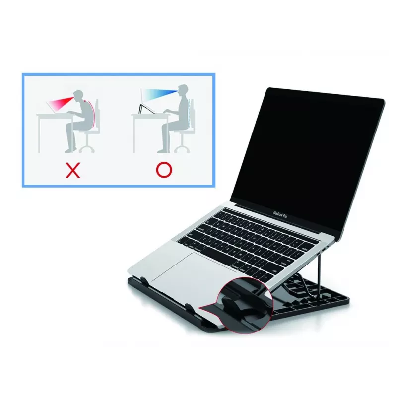 Conceptronic ERGO Laptop Cooling Stand Laptop stand Black 39.6 cm (15.6 inch)