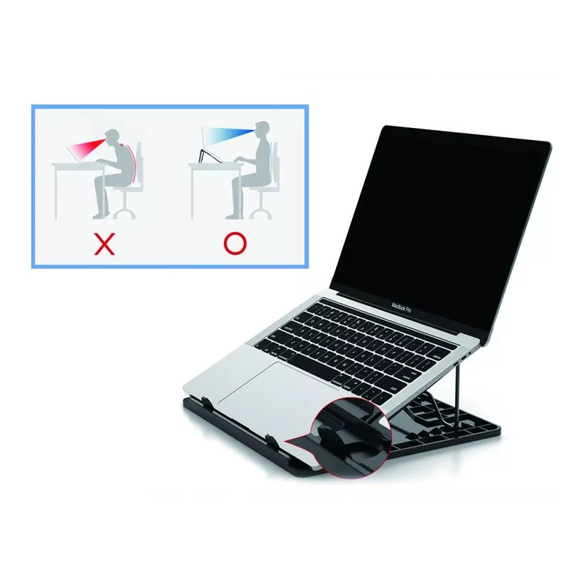 Conceptronic THANA ERGO S, Laptop Cooling Stand Laptop stand Grey 39.6 cm (15.6 inch)