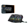 Conceptronic THYIA ERGO 2-Fan Gaming Laptop Cooling Stand, 43.2 cm (17 inch), 2 pc(s), Buttons, Black, Blue, Green, Red, China