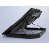 Conceptronic THYIA ERGO 2-Fan Gaming Laptop Cooling Stand, 43.2 cm (17 inch), 2 pc(s), Buttons, Black, Blue, Green, Red, China