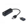 USB Hub Conceptronic HUBBIES 4-Port USB 3.0 Hub with USB-C OTG Adapter