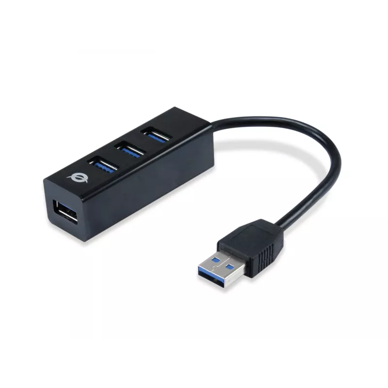 USB Hub Conceptronic HUBBIES 4-Port USB 3.0 Hub with USB-C OTG Adapter
