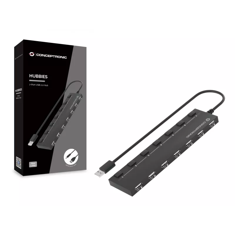 Conceptronic HUBBIES 7-Port USB 2.0 Hub
