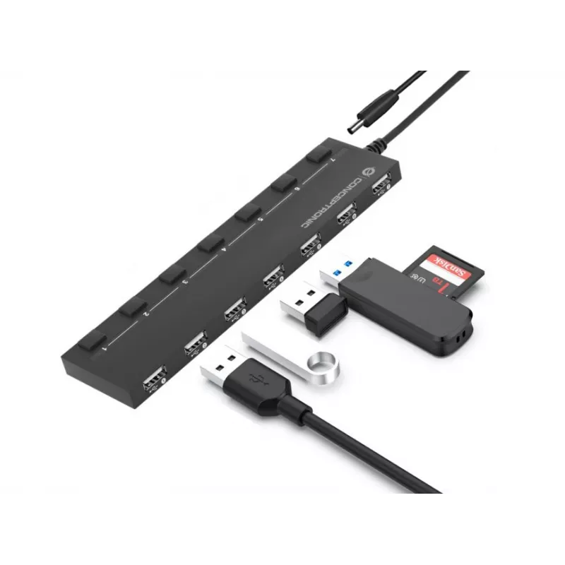 Conceptronic HUBBIES 7-Port USB 2.0 Hub