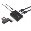 Conceptronic HUBBIES 4-Port USB 3.0/2.0 Hub, 90cm cable, USB 3.2 Gen 1 (3.1 Gen 1) Type-A, Black, USB 2.0, USB 3.2 Gen 1 (3.1 Gen 1) Type-A, China, 87 mm, 55 mm