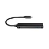 Conceptronic HUBBIES 4-Port USB 3.0 Hub, 2 USB-C & 2 USB-A ports, aluminum case, USB-C connector