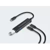 Conceptronic HUBBIES 4-Port USB 3.0 Hub, 2 USB-C & 2 USB-A ports, aluminum case, USB-C connector