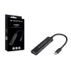 Conceptronic HUBBIES 4-Port USB 3.0 Hub, 2 USB-C & 2 USB-A ports, aluminum case, USB-C connector