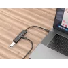 Conceptronic HUBBIES 4-Port USB 3.0 Hub, 2 USB-C & 2 USB-A ports, aluminum case, USB-C connector