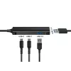 Conceptronic HUBBIES 4-Port USB 3.0 Hub, 2 USB-C & 2 USB-A ports, aluminum case, USB-C connector