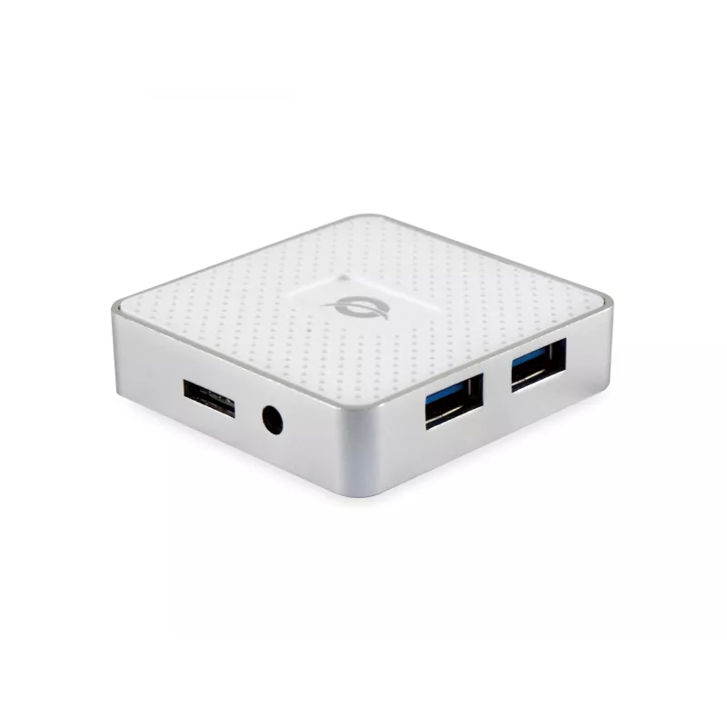 Conceptronic HUBBIES03W interface hub USB 3.2 Gen 1 (3.1 Gen 1) Micro-B 5000 Mbit/s White