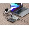 Conceptronic HUBBIES18G 10-in-1 60W USB 3.0 Hub Charger Combo, 2-in-1 USB-C USB-A Cable, USB 3.2 Gen 1