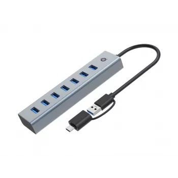 Conceptronic HUBBIES21G 7-Port USB 3.0 Hub, 5Gbps, USB-A x 7