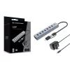 Conceptronic HUBBIES21GP 7-Port USB 3.0 Hub with Power Adapter, 5Gbps, USB-A x 7