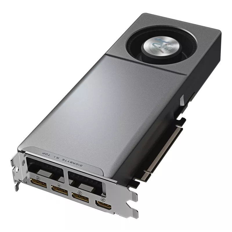 GIGABYTE Radeon AI PRO R9700 AI TOP 32G Graphics Card- 32GB GDDR6, 256 bit, PCI-E 5.0, 2920MHz Core Clock, 3 x DP, 1 x HDMI, GV-R9700AI TOP-32GD