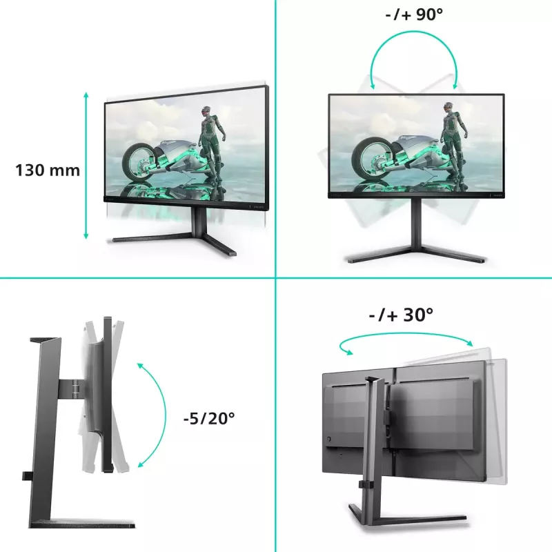 Philips Evnia 3000 25M2N3200U/00 computer monitor 62.2 cm (24.5 inch) 1920 x 1080 pixels Full HD LCD Grey