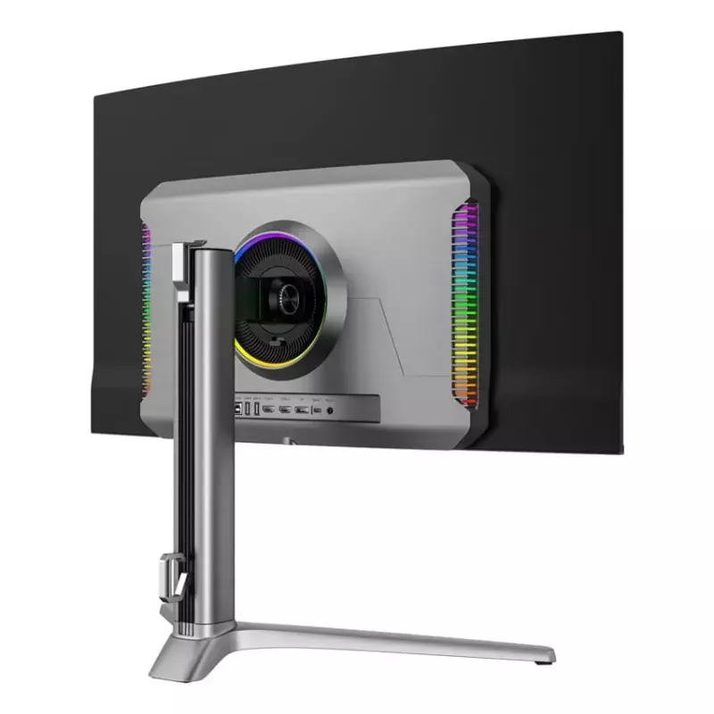 LC-Power LC-M32UCO 31.5 inch QD-OLED 4K Ultra HD curved monitor, 3840×2160, 0.03 ms, 450 cd/m², USB hub, speakers, VESA, height adjustable
