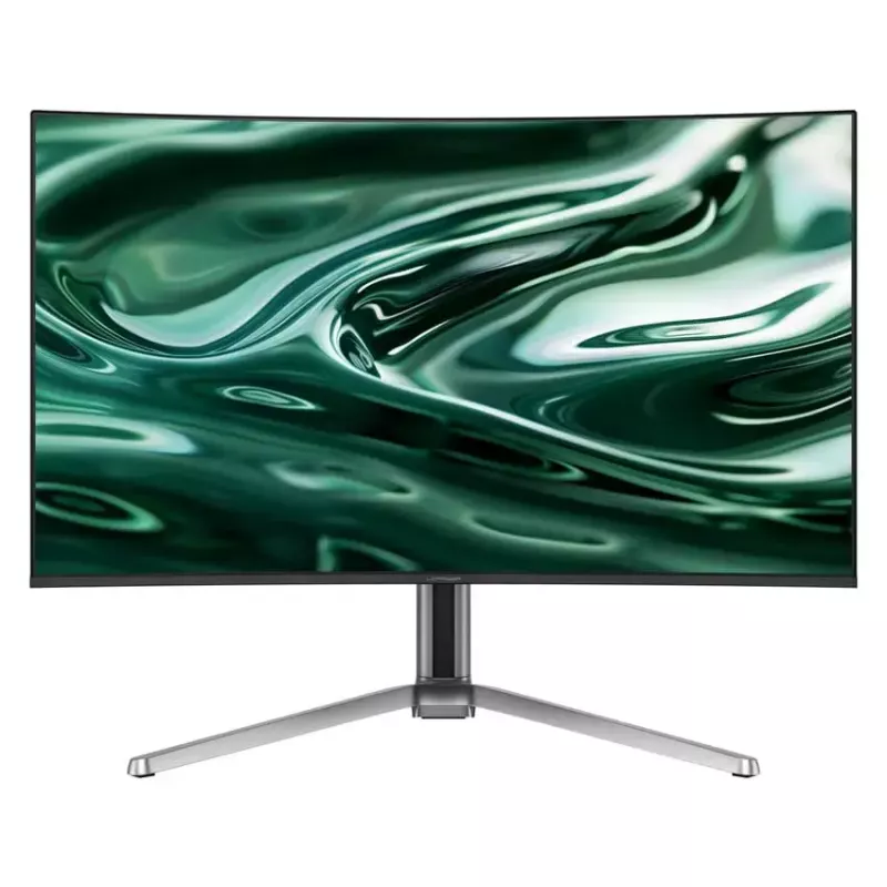 LC-Power LC-M32UCO 31.5 inch QD-OLED 4K Ultra HD curved monitor, 3840×2160, 0.03 ms, 450 cd/m², USB hub, speakers, VESA, height adjustable